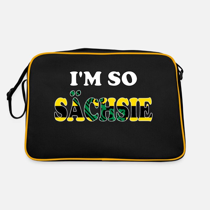 Je suis tellement Sächsie lustiger Sachsenspruch Sac Retro