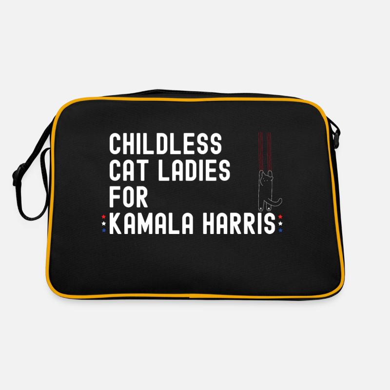 Dames chat sans enfant pour Kamala Harris 2024 - Sac Retro