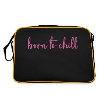 Born to chill - Retro Bag - black/gold - Back