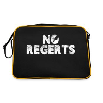 Aucun regret Body Art Tattoo Artwork Skin Artist - Sac Retro - noir/or - Dos