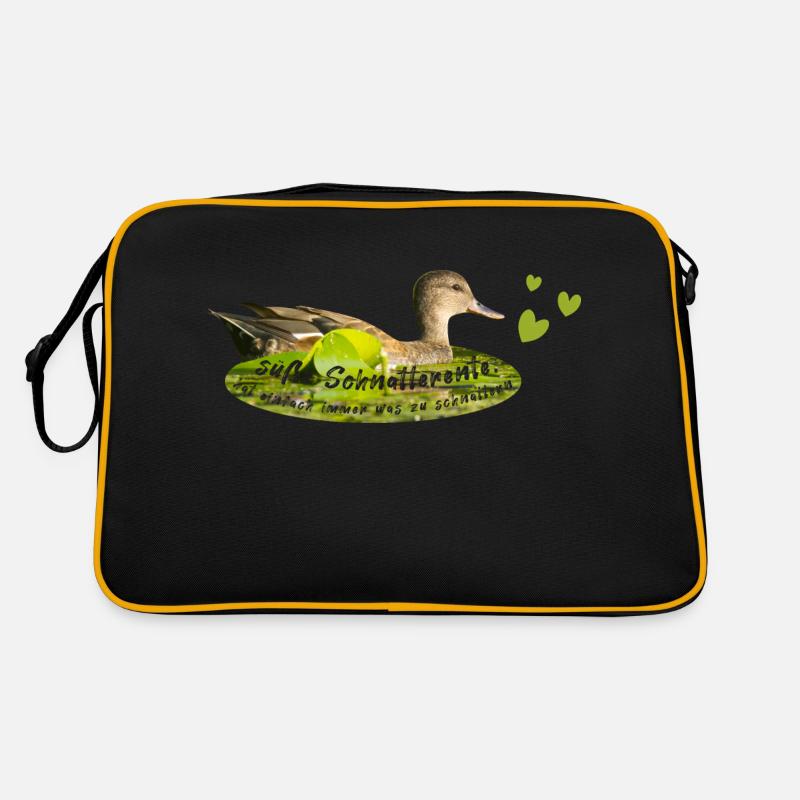Canard chipeau, bavardage, bavardage Sac Retro