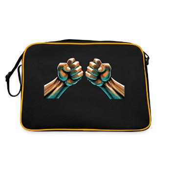 fist - Retro Bag - black/gold - Back
