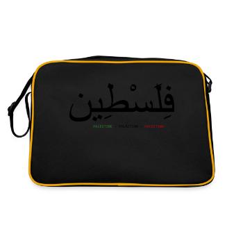 Palestine - Retro Bag - black/gold - Back