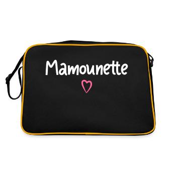 Mamounette cadeau - Sac Retro - noir/or - Dos