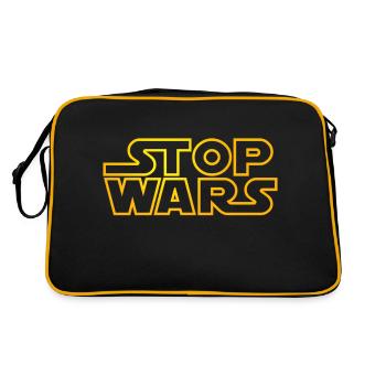 stop wars starlight outline - Retro Bag - black/gold - Back