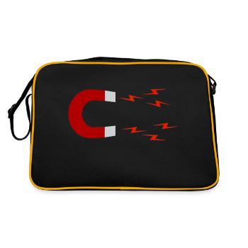 Horseshoe magnet, magnet - Retro Bag - black/gold - Back