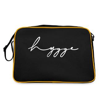 hygge blanc - Sac Retro - noir/or - Dos