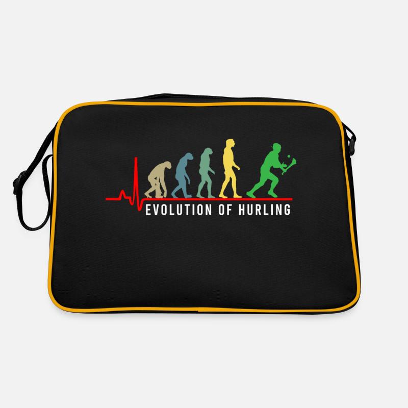 L’évolution du hurling - Sac Retro - noir/or