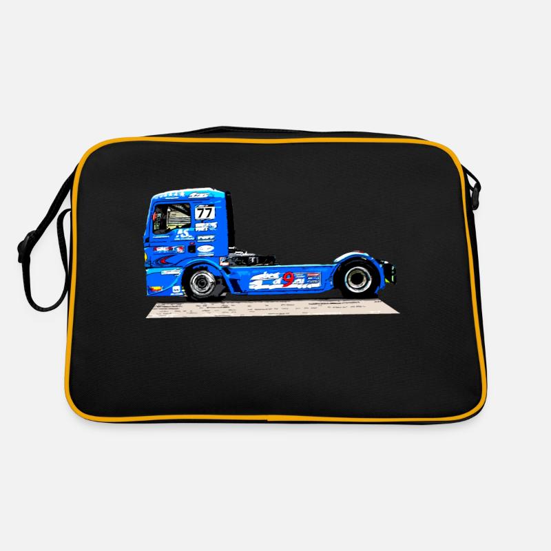 camion de course - Sac Retro - noir/or
