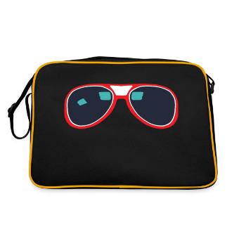 lunette de soleil - Sac Retro - noir/or - Dos