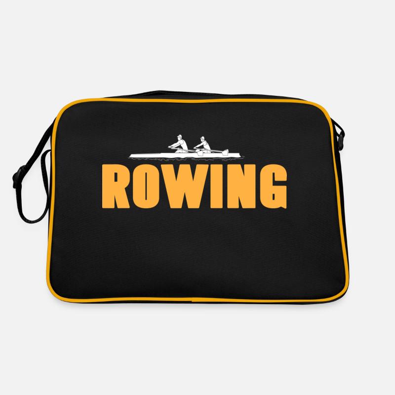 Rowing Cool Designs T-Shirt Present Gift Retro Bag