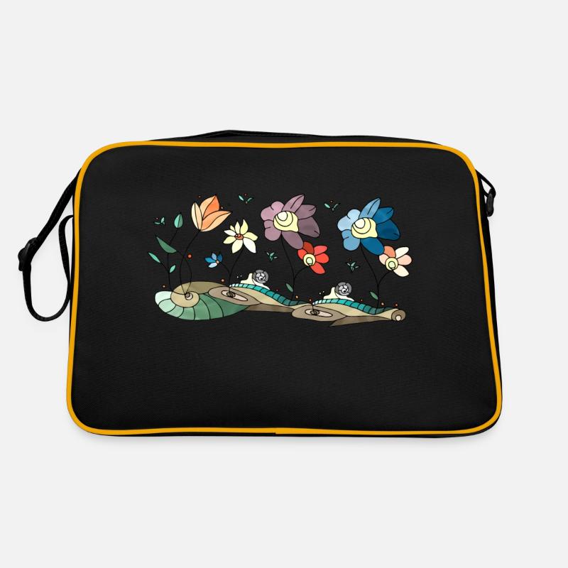 Blumen Retro Tasche