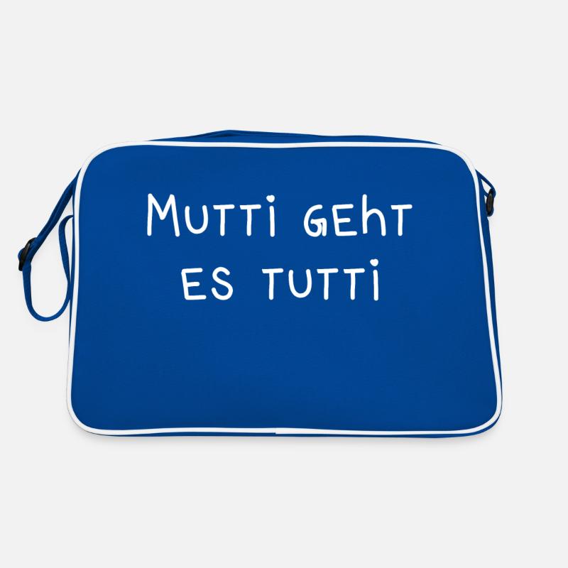 Mutti geht es tutti lustiger Spruch Mama Mutter Retro Tasche