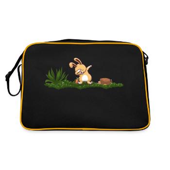 Hare - Retro Bag - black/gold - Back