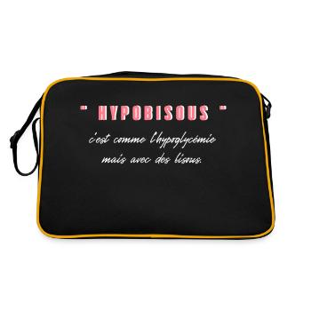 Hypobisous C’est comme l’hypoglycémie mais - Sac Retro - noir/or - Dos