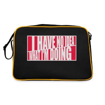 I Have No Idea - Retro Bag - black/gold - Back