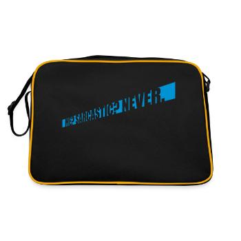 moi sarcastique ne cite jamais - Sac Retro - noir/or - Dos