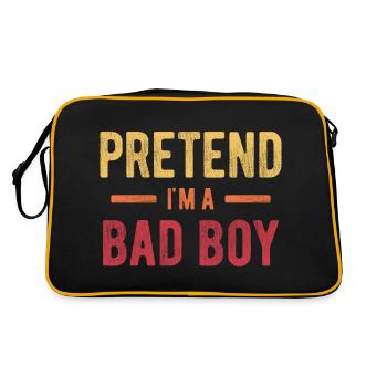 Prétendez que je suis un mauvais garçon - Sac Retro - noir/or - Dos