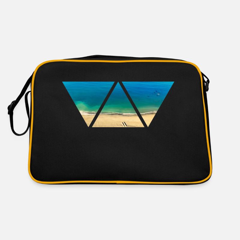 Beach Triangle Drone Sea Holiday Gift Retro Bag