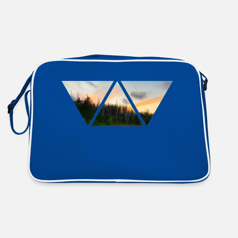 Forest Sky Triangle Sunset Gift Nature Sac Retro