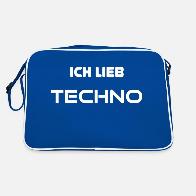 Ich lieb Techno Retro Tasche