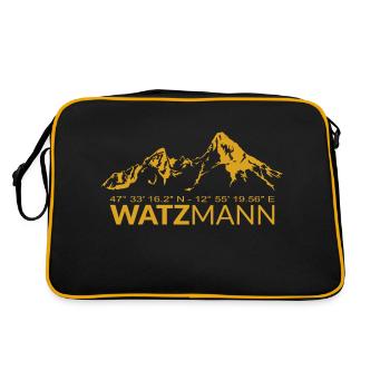 Coordonnées GPS Watzmann Latitude Longitude - Sac Retro - noir/or - Dos