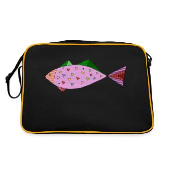 Poisson - Sac Retro - noir/or - Dos