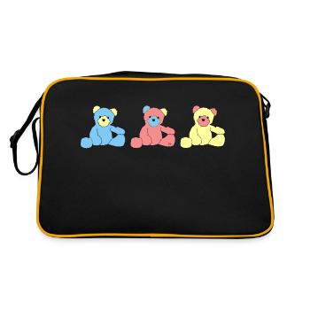 Nounours - Sac Retro - noir/or - Dos