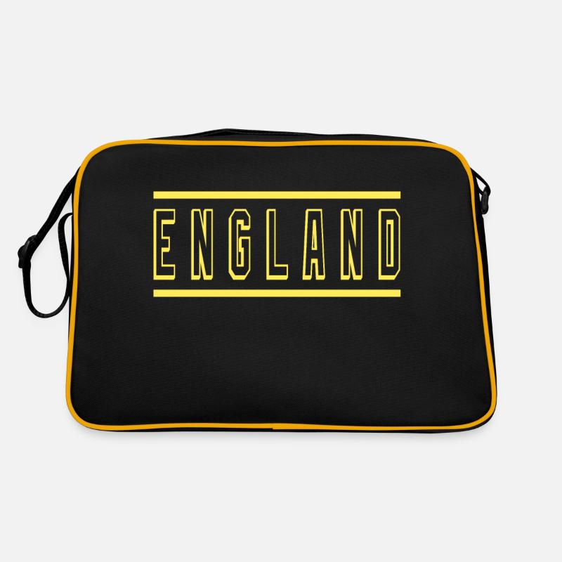 England - Retro Tasche - Schwarz/Gold