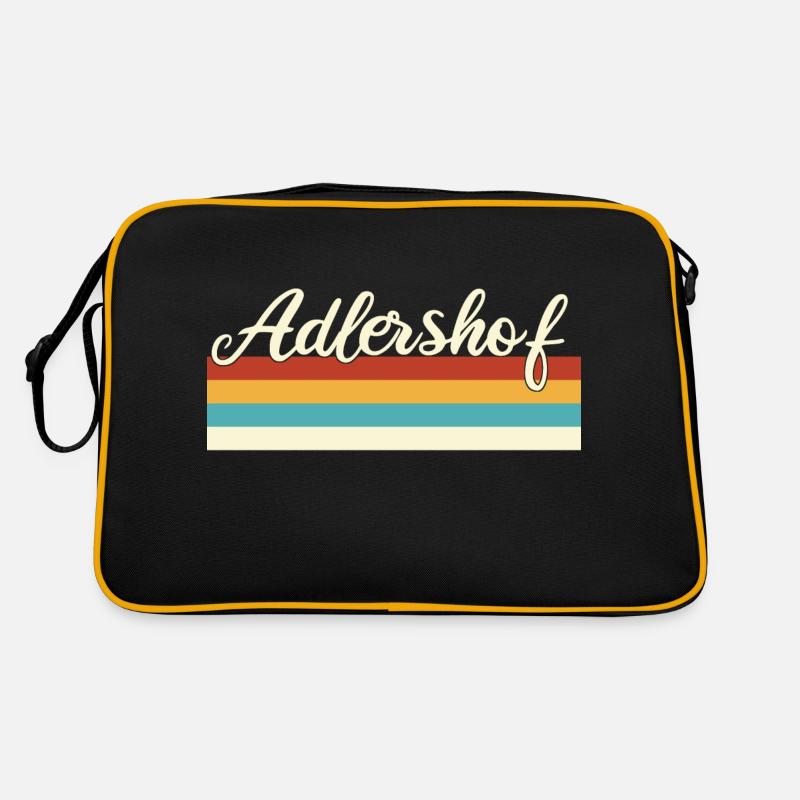 Adlershof - Treptow - Köpenick - Berlin - Retro - Retro Tasche - Schwarz/Gold