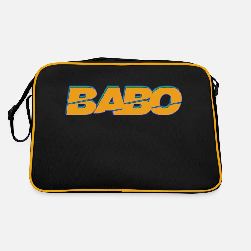 Babo - Retro Tasche - Schwarz/Gold