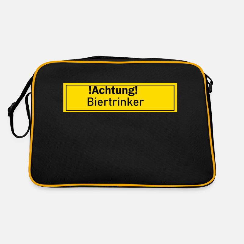 Biertrinker Pilsbier Alkohol Geschenk Geschenkidee Retro Tasche