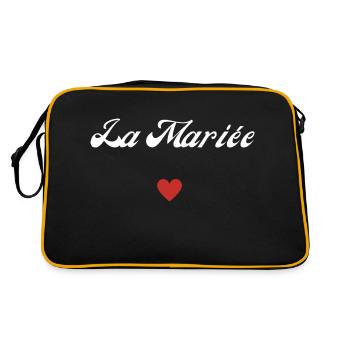 la mariée - Sac Retro - noir/or - Dos