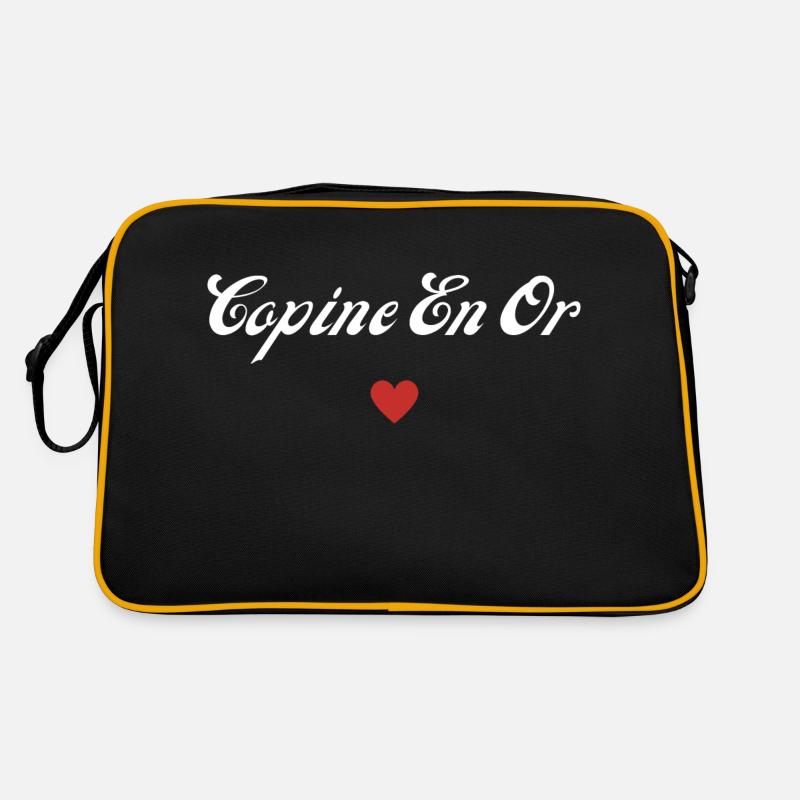 copine en or Sac Retro