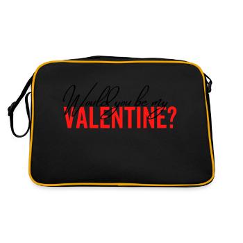 Would You Be My Valentine - Retro Bag - black/gold - Back