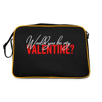 Would You Be My Valentine - Retro Bag - black/gold - Back