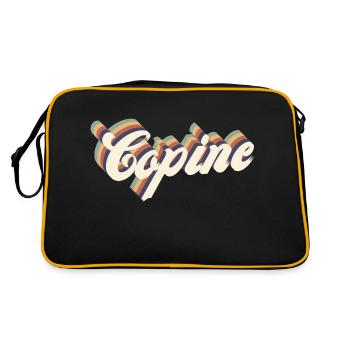 copine vintage - Sac Retro - noir/or - Dos