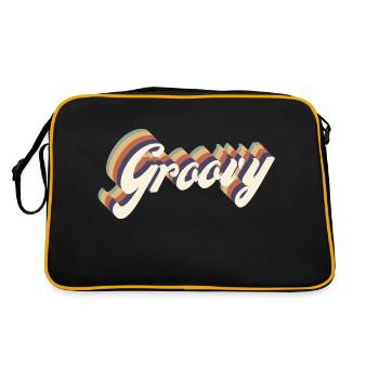 Vintage Groovy - Retro Bag - black/gold - Back