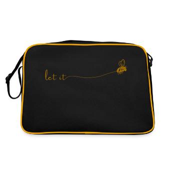 let it bee bienendesign - Retro Tasche - Schwarz/Gold - Hinten