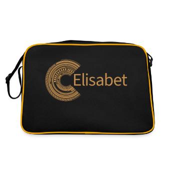 Pour Elizabeth - Sac Retro - noir/or - Dos