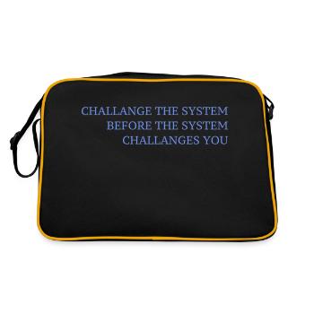 CHALLENGE - Retro Bag - black/gold - Back