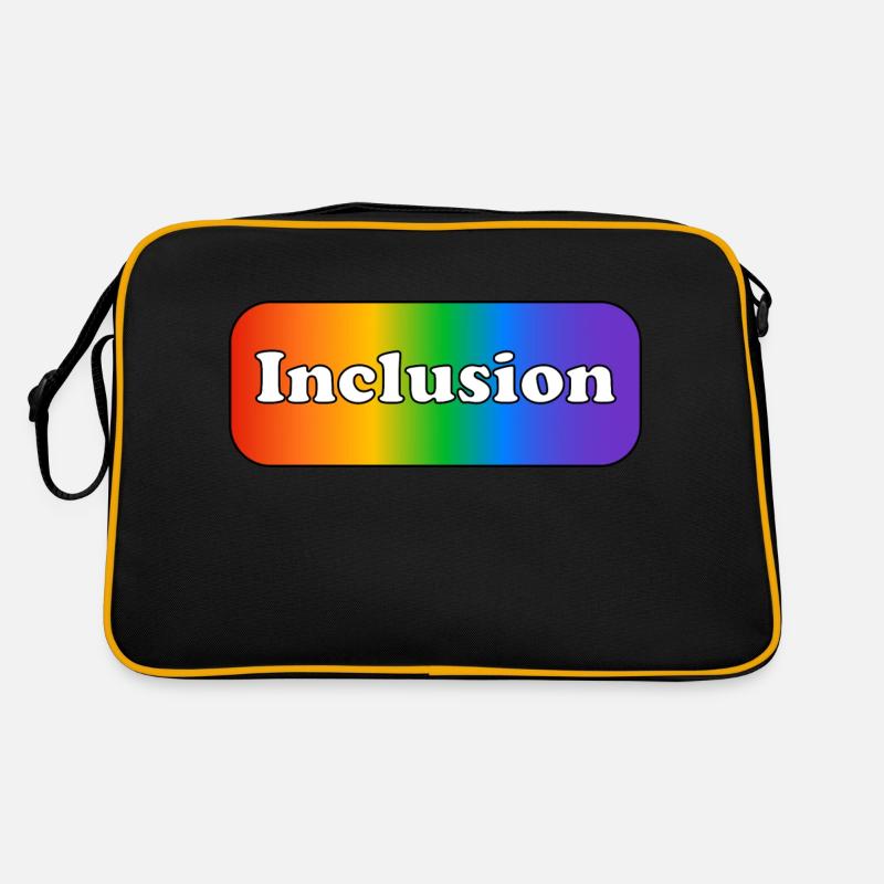 Inklusion Regenbogen Retro Tasche