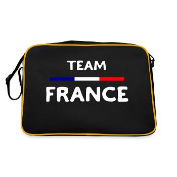 TEAM FRANCE! - Sac Retro - noir/or - Dos