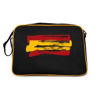 Spanien - Retro Tasche - Schwarz/Gold - Hinten
