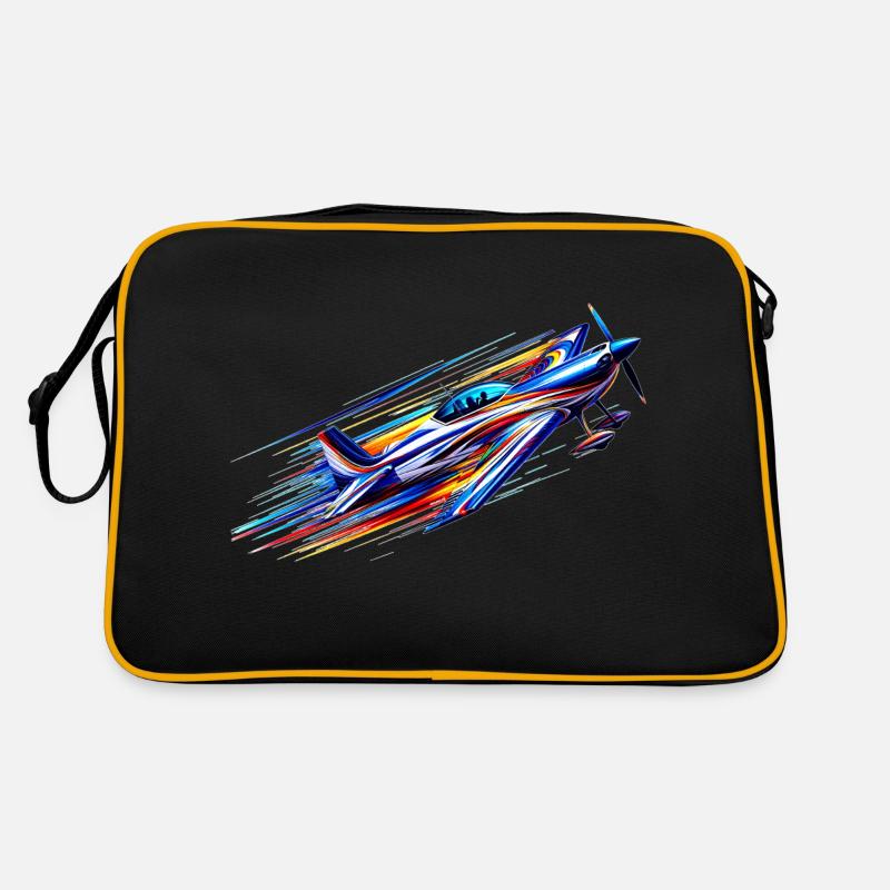 Avion de voltige - Sac Retro - noir/or