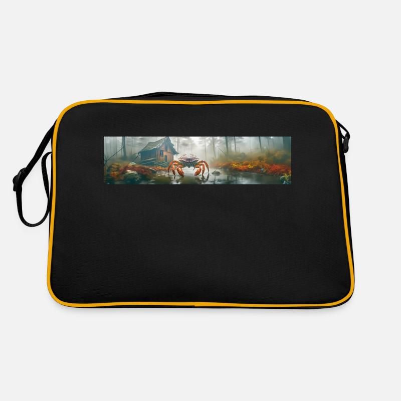 Apokalypse: Riesenmist im nebligen Sumpf Retro Tasche
