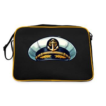 Capitaine Cap - Sac Retro - noir/or - Dos