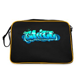 CHILL Graffiti Style – Cool & Urban - Sac Retro - noir/or - Dos