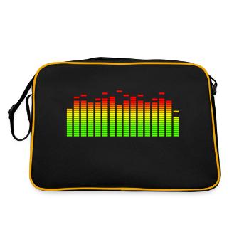 EQUALIZER - Retro Bag - black/gold - Back