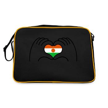 Coeur Niger - Sac Retro - noir/or - Dos
